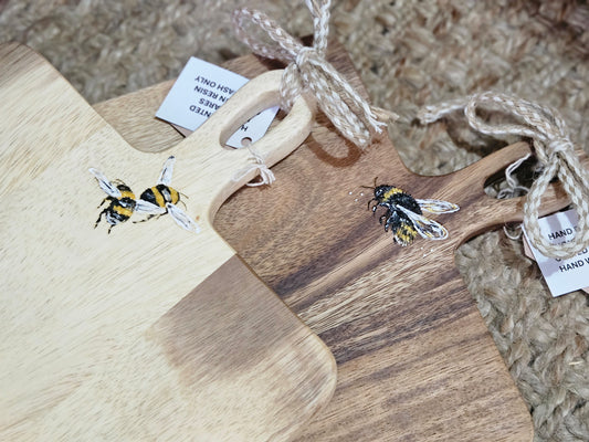 Large Long Hand Painted Bee Board / Platter 🐝