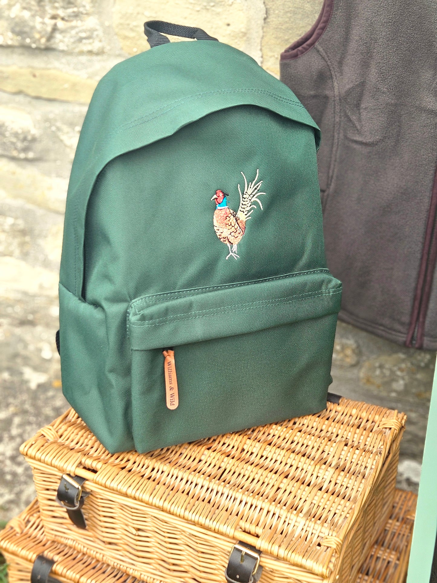 Embroidered Pheasant Rucksack