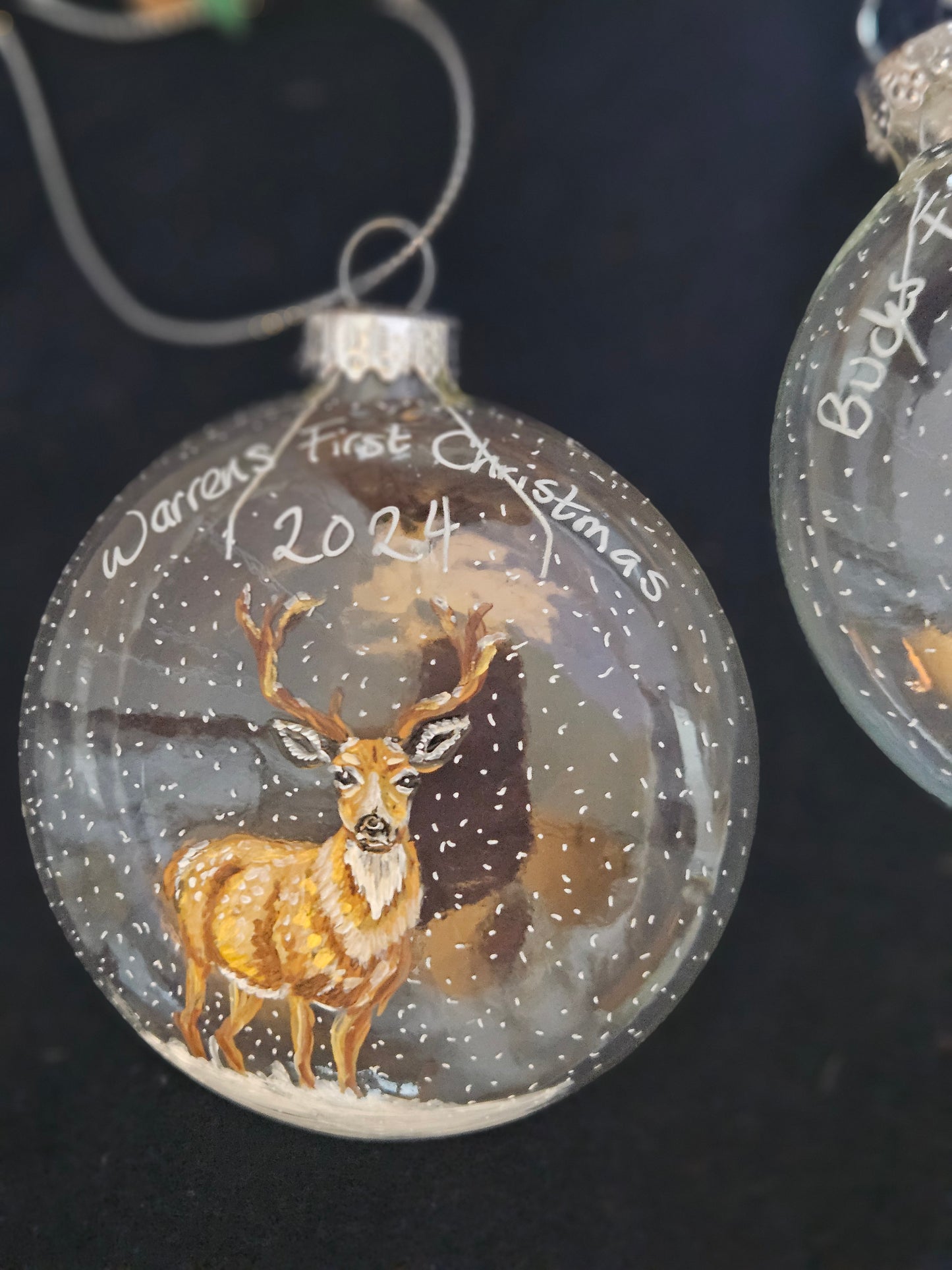 COUNTRYSIDE ANIMALS Glass Boxed Baubles (Personalisation Available)