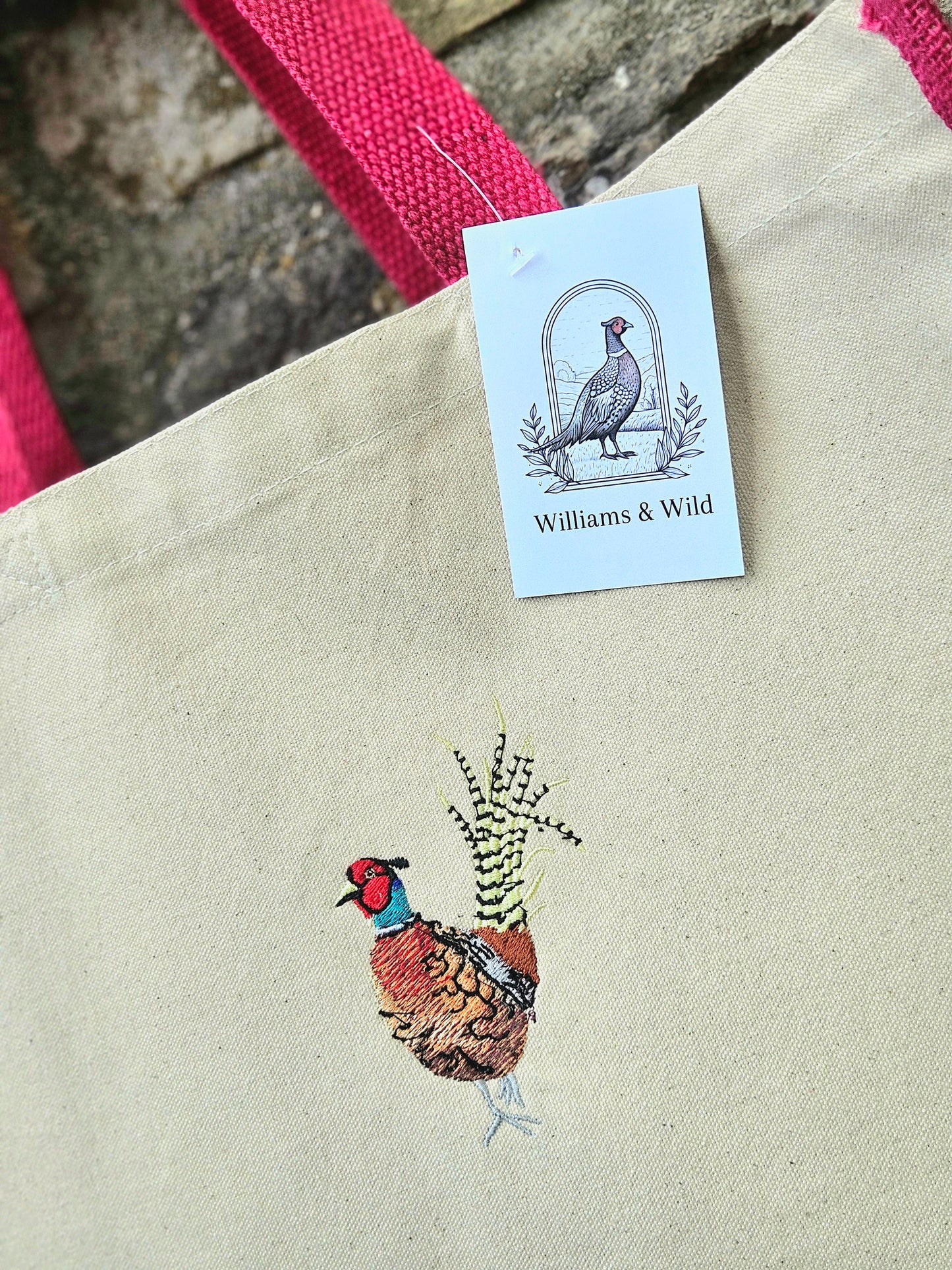 Embroidered Gamebird Strong Jute Bags