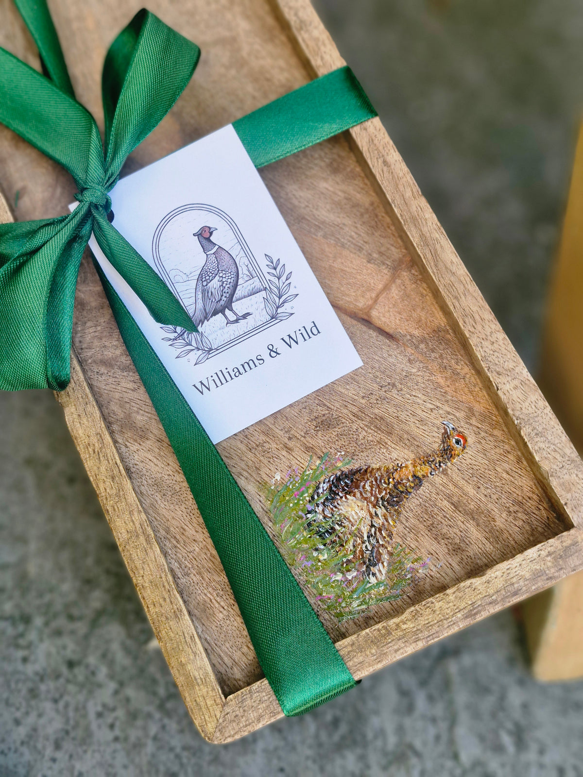 Hand Painted Gamebird Mango Boards / Trays
